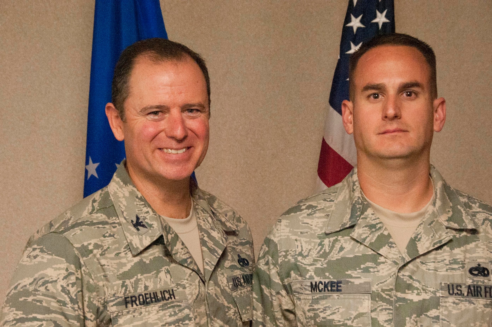 Tech. Sgt. Jack McKee, 982nd Training Group noncommissioned officer in charge of plans and policy, has been selected the commander's "Wingman of Choice. He was chosen based on his professionalism and work ethic. (U.S. Air Force photo by Airman 1st Class Jelani Gibson) 