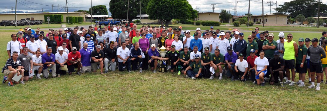 Members of Joint Task Force-Bravo competed against Honduran military members in a variety of sporting events during "Camaraderie Day" at Soto Cano Air Base, Honduras, Nov. 7, 2013.  The day was designed to celebrate the partnership between the armed forces of the two nations through friendly competition.  (U.S. Air Force photo by Capt. Zach Anderson)