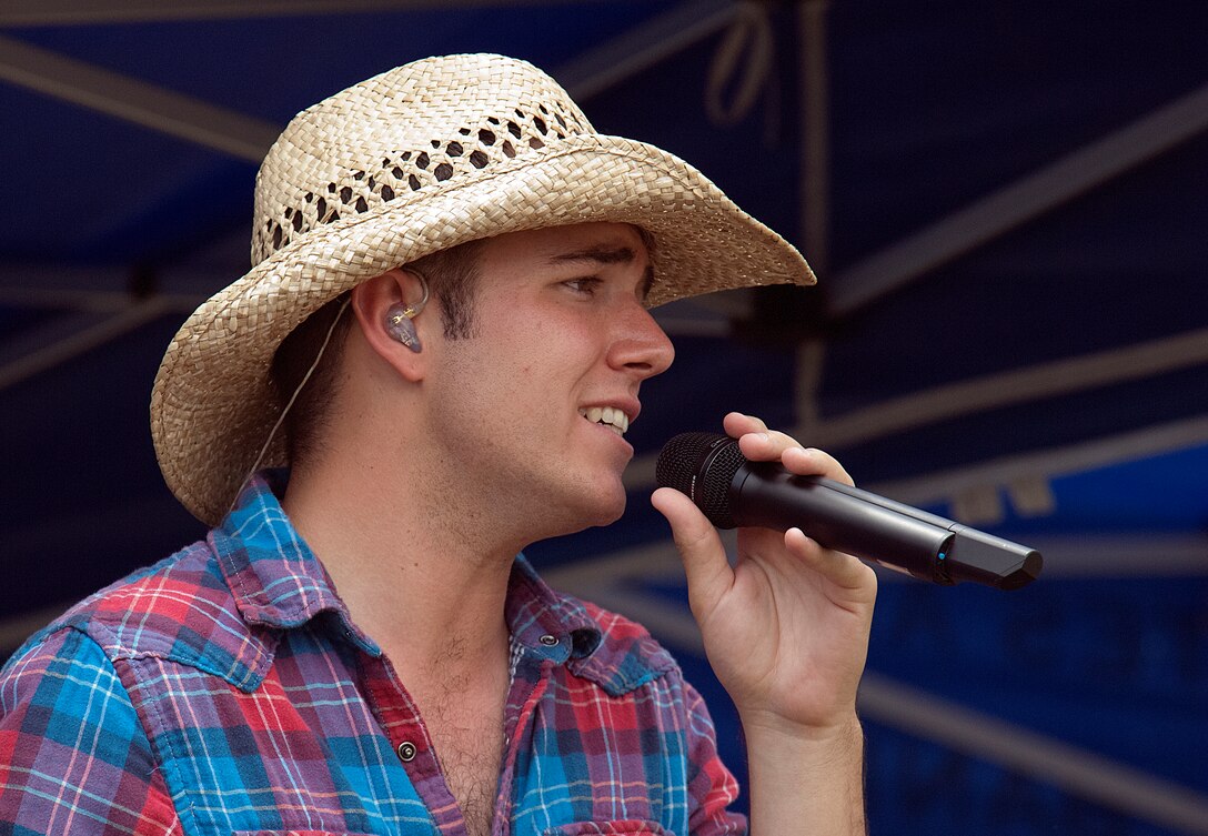 Wild Blue Country's lead singer, SSgt Nick Daniels, is an audience favorite. 