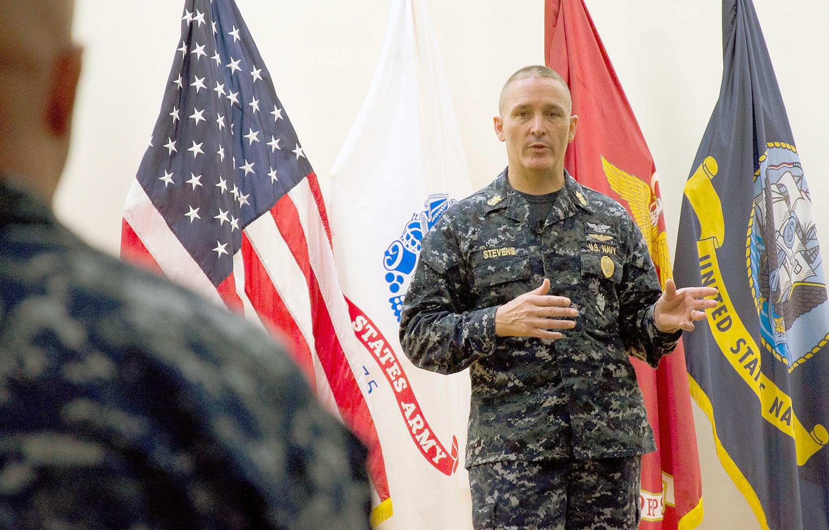 Master Chief Petty Officer of the Navy visits Sailors chiefs at JBSA