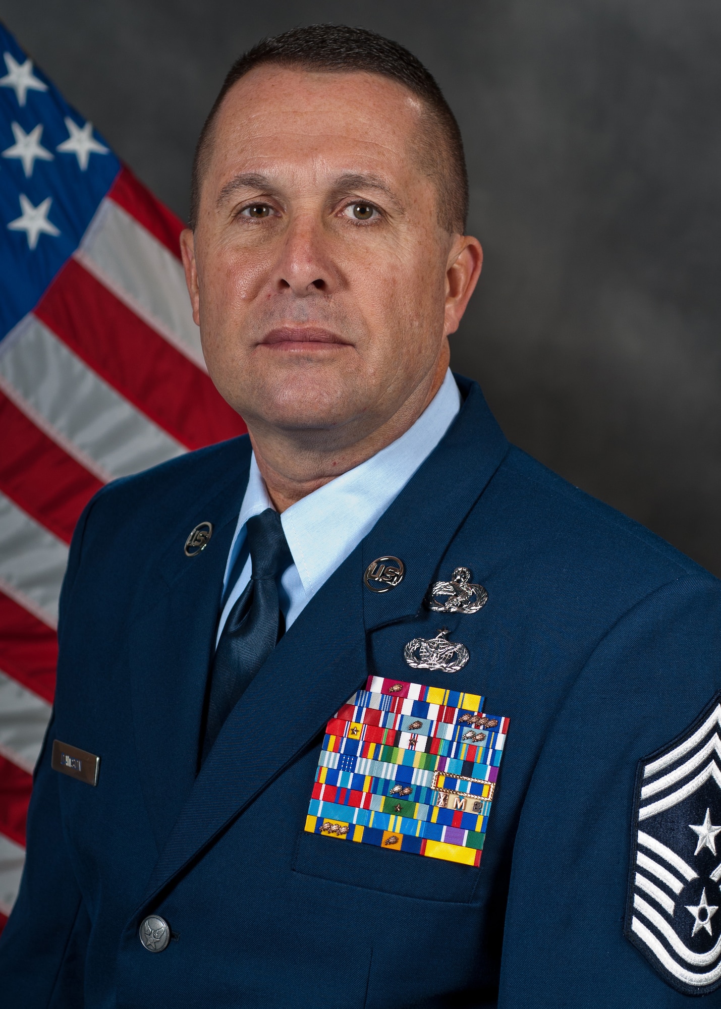 Chief Master Sgt. Ray E. Dawson assumed responsibility Nov. 1, 2013, as the command chief master sergeant at the Kentucky Air National Guard's 123rd Airlift Wing in Louisville, Ky. (U.S. Air National Guard photo by Master Sgt. Philip Speck)