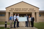 CPS Energy presented Joint Base San Antonio officials with a check for $40,066 Nov.7 at JBSA-Lackland for participation in the CPS Energy Demand Response Program. Participating in the presentation were (from left to right), John Enyeart, JBSA energy utility team chief; Chief Master Sgt. Donaldo Puller, 802nd Mission Support Group superintendent; Col. William Eger, 802nd MSG commander; Garrick Williams, CPS Energy’s JBSA energy solutions director; Yvonne Haecker, CPS Energy’s JBSA account manager; and Andy Hinojosa, 802nd Civil Engineering Squadron base energy manager.