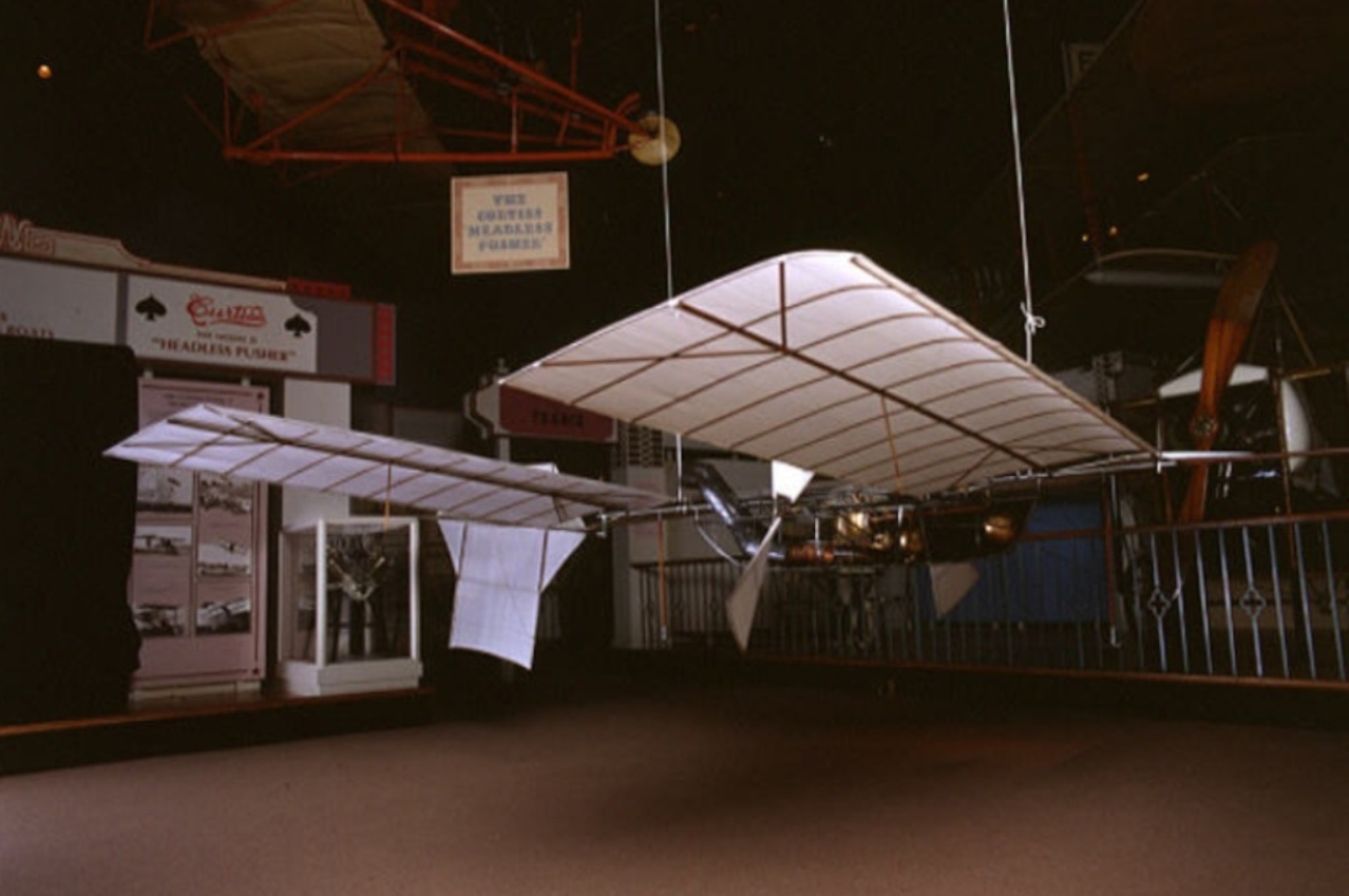 Dr. Samuel Pierpont Langley’s Aerodrome No. 5 unpiloted aircraft is displayed at the Smithsonian National Air and Space Museum.  The aircraft made the world’s first successful flight of an unpiloted, engine-driven, heavier-than-air craft of substantial size on May 6, 1896. (Photo courtesy of the Smithsonian Institution)