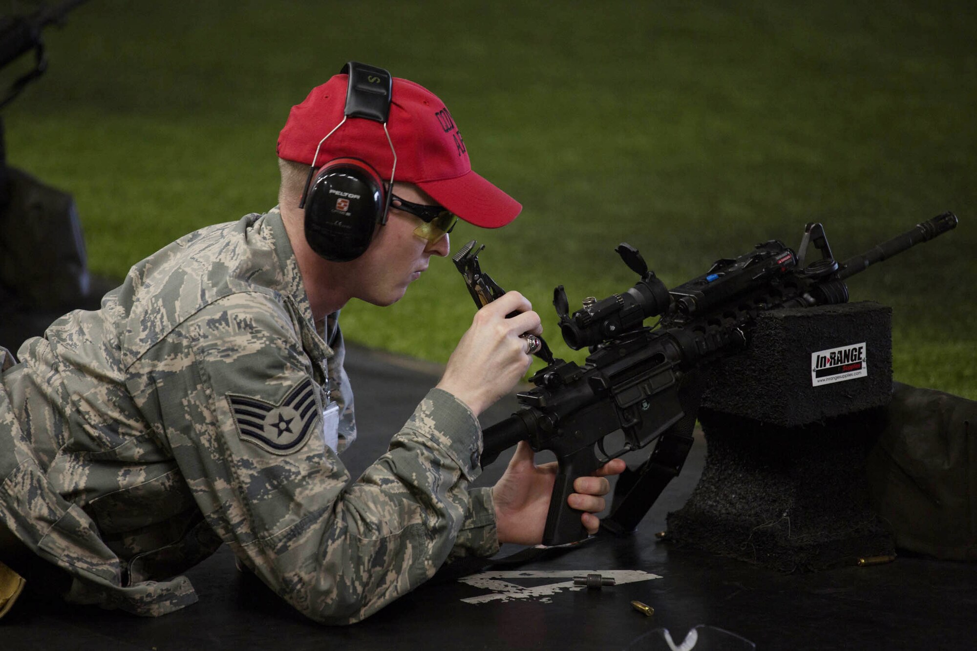 U.S. Air Force Staff Sgt. Ryan F. Silk, 703rd Munition Support Squadron combat arms NCO in Charge, is the Super Saber Performer for the week of Nov. 7 - Nov. 13. (Courtesy photo)
