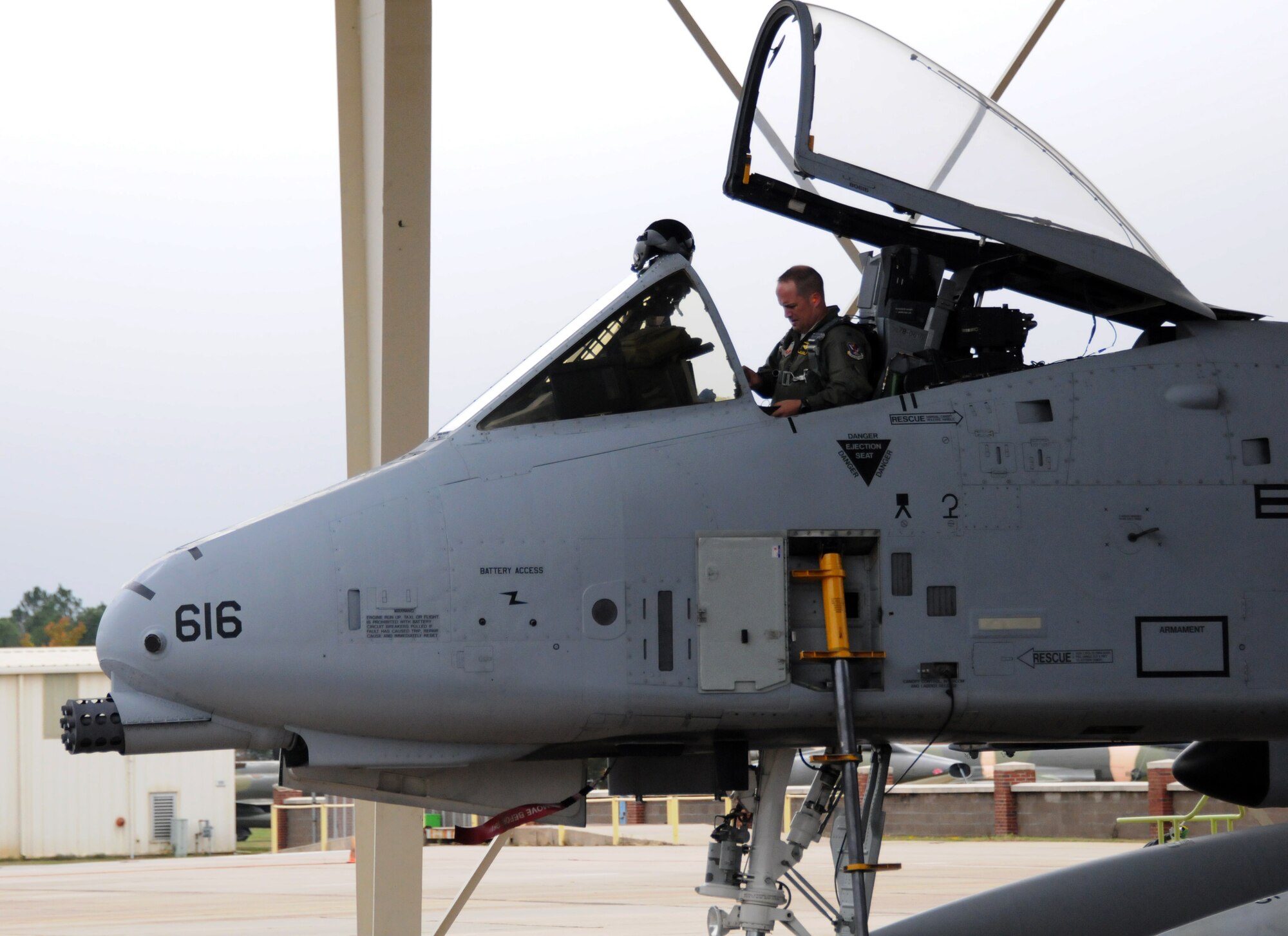 Another pair of A-10C Thunderbolt IIs roared off into the wild blue yonder Nov. 6 bound for Moody Air Force Base, Ga. Tail Nos. 0616 and 0642 departed the 188th Fighter Wing's Ebbing Air National Guard Base as part of the wing’s on-going conversion from a fighter mission to remotely piloted aircraft and Intelligence mission, which will include a space-focused targeting squadron. (U.S. Air National Guard photo by Tech Sgt. Josh Lewis/188th Fighter Wing Public Affairs)