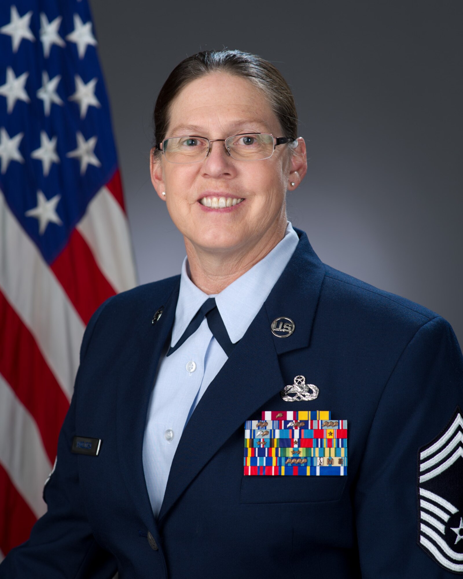 Chief Master Sgt. Nancy Hinojosa, 749th Aircraft Maintenance Squadron. (U.S. Air Force photo)