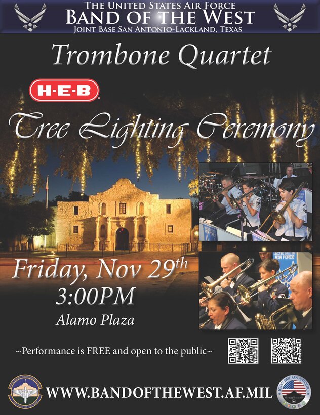 Trombone Quartet Tree Lighting Flyer