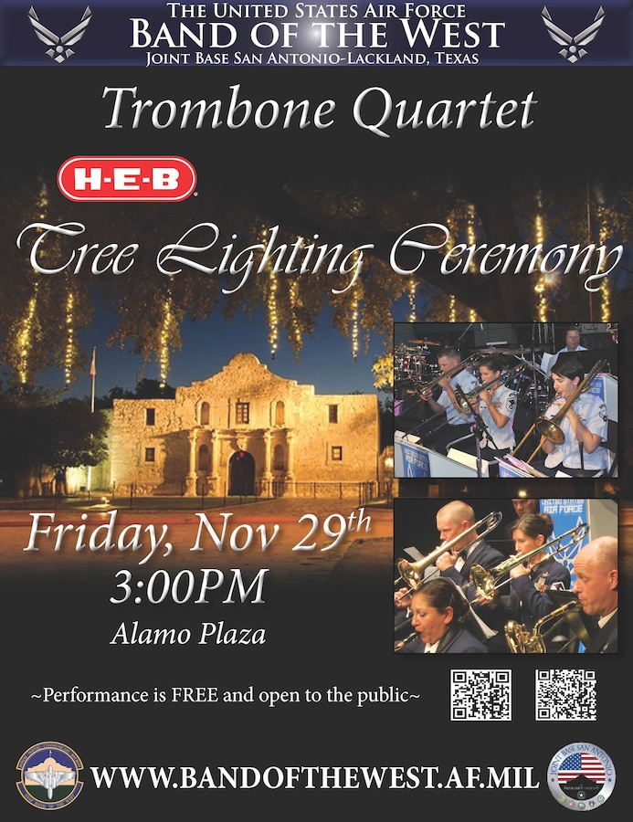 Trombone Quartet Tree Lighting Flyer