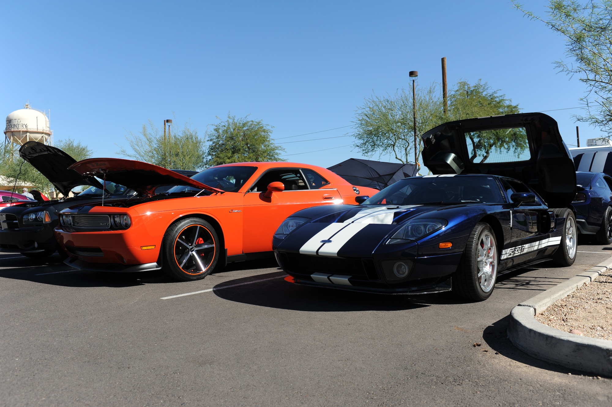 Vintage cars were on display Nov. 1 and Saturday in the Club Five Six parking lot during the Family Health Expo and Retiree Appreciation Day. (U.S. Air Force photo/Airman 1st Class Pedro Mota)