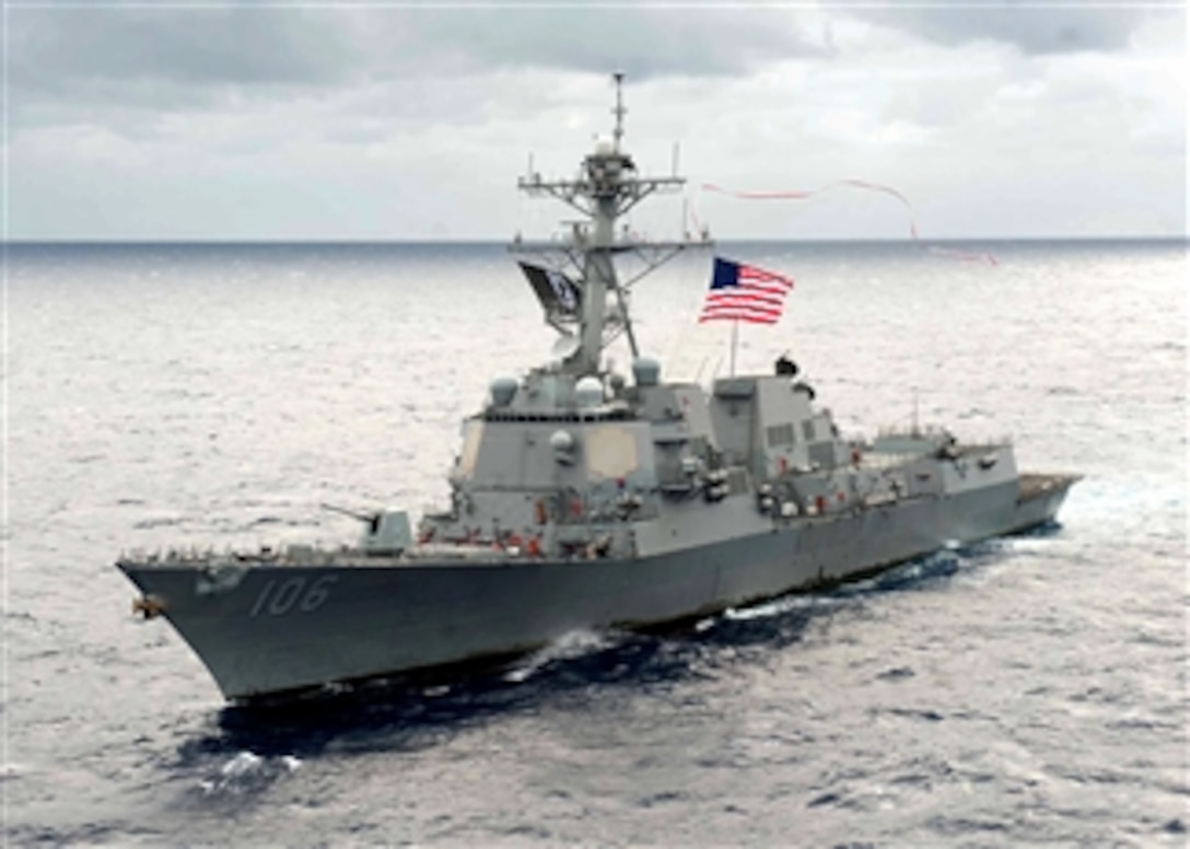 The Uss Stockdale Ddg 106 Flies A 240 Foot Long Homeward Bound