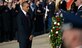 President Barack Obama pauses before a wreath he placed Nov. 11, 2013, at the Tomb of the Unknown Soldier during a Veterans Day ceremony at Arlington National Cemetery in Arlington, Va. Vice President Joe Biden stands behind the president at left. (Department of Defense photo/EJ Hersom)