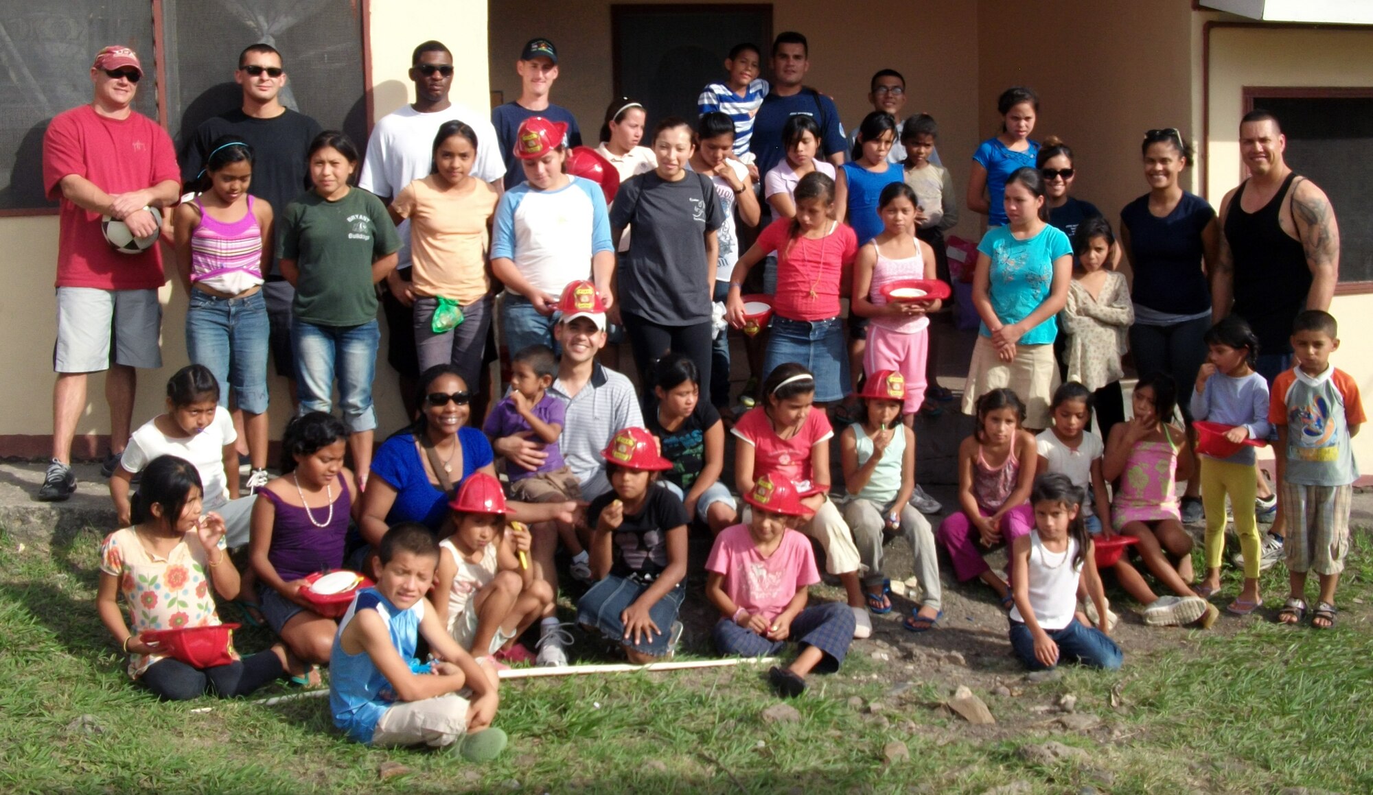 Twenty-one members of the 612 ABS spent the afternoon at the Nuestra Senora de Guadalupe orphanage in Comayagua, Honduras, Sept. 6, 2013.  Six children at the orphanage had a birthday during the month of November, and the 612 ABS members brought along birthday gifts to celebrate the occassion.  Members of the 612th spent the afternoon playing and visiting with the children.  (U.S. Air Force photo by Tech. Sgt. Stacy Rogers)