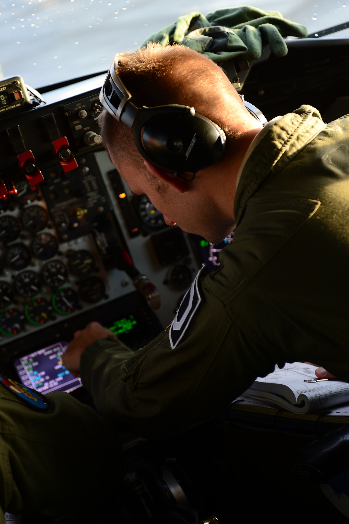 1st Lt. David Holien, 351st Expeditionary Air Refueling Squadron KC-135 Stratotanker pilot, prepares for take off during a scramble exercise at Keflavik International Airport, Iceland, in support of the NATO air defense mission here, Nov. 7, 2013. The 48th Air Expeditionary Group has been maintaining the NATO air surveillance and policing mission here since Oct. 28, 2013. The group, which is made up of U.S. Air Force and other North Atlantic Treaty Organization personnel, is a specialized team prepared to ensure Iceland's air sovereignty. (U.S. Air Force photo by Airman 1st Class Dana J. Butler/Released)