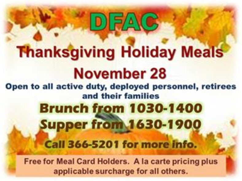 DFAC Thanksgiving