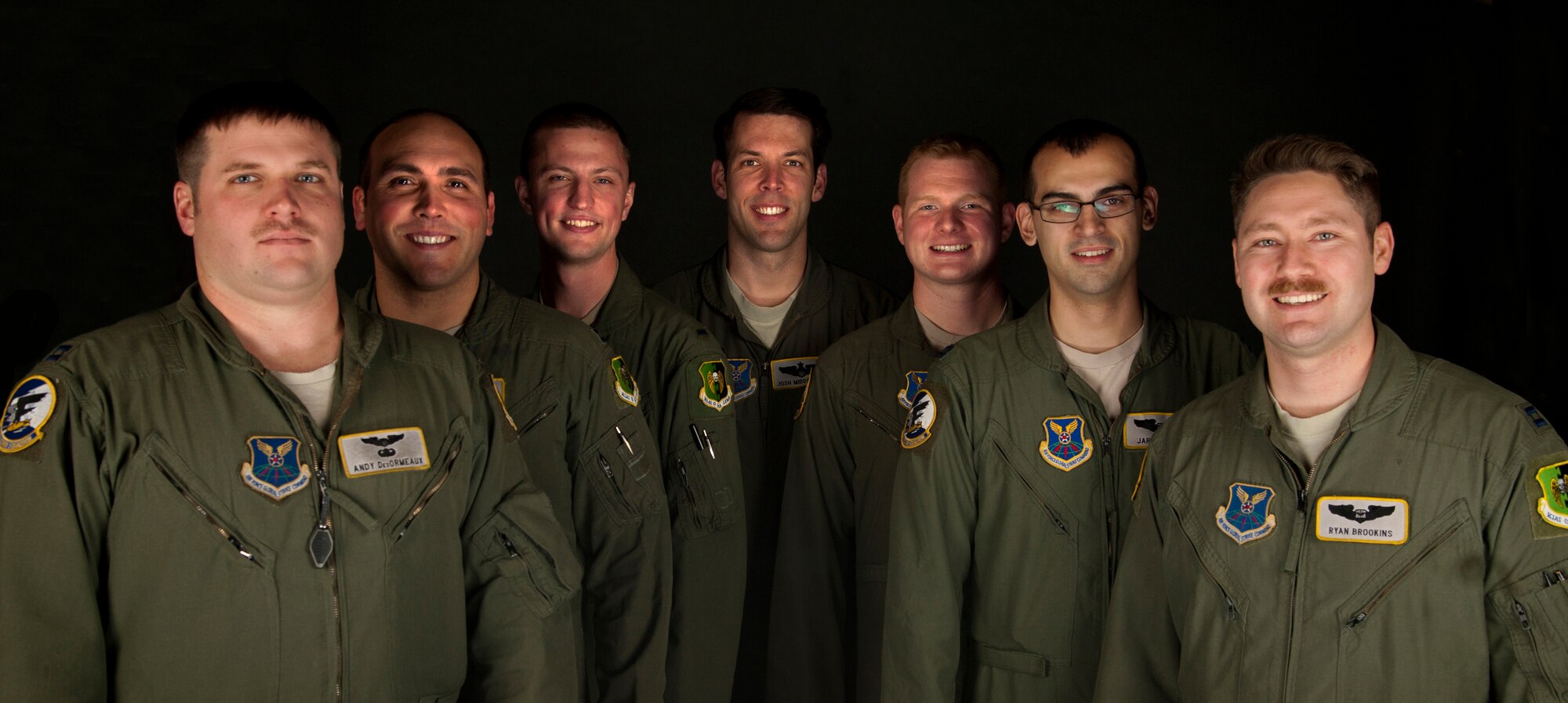 Unaware the events ahead of them, a Minot-based, seven-man B-52H
Stratofortress aircrew, HAIL 13, and their Barksdale wingman, HAIL 14,
received a call for help from the Anchorage Air Traffic Control Center,
after the pilot of a small Cessna plane became disoriented after flying into
bad weather. (U.S. Air Force photo/ Senior Airman Brittany Y. Auld)