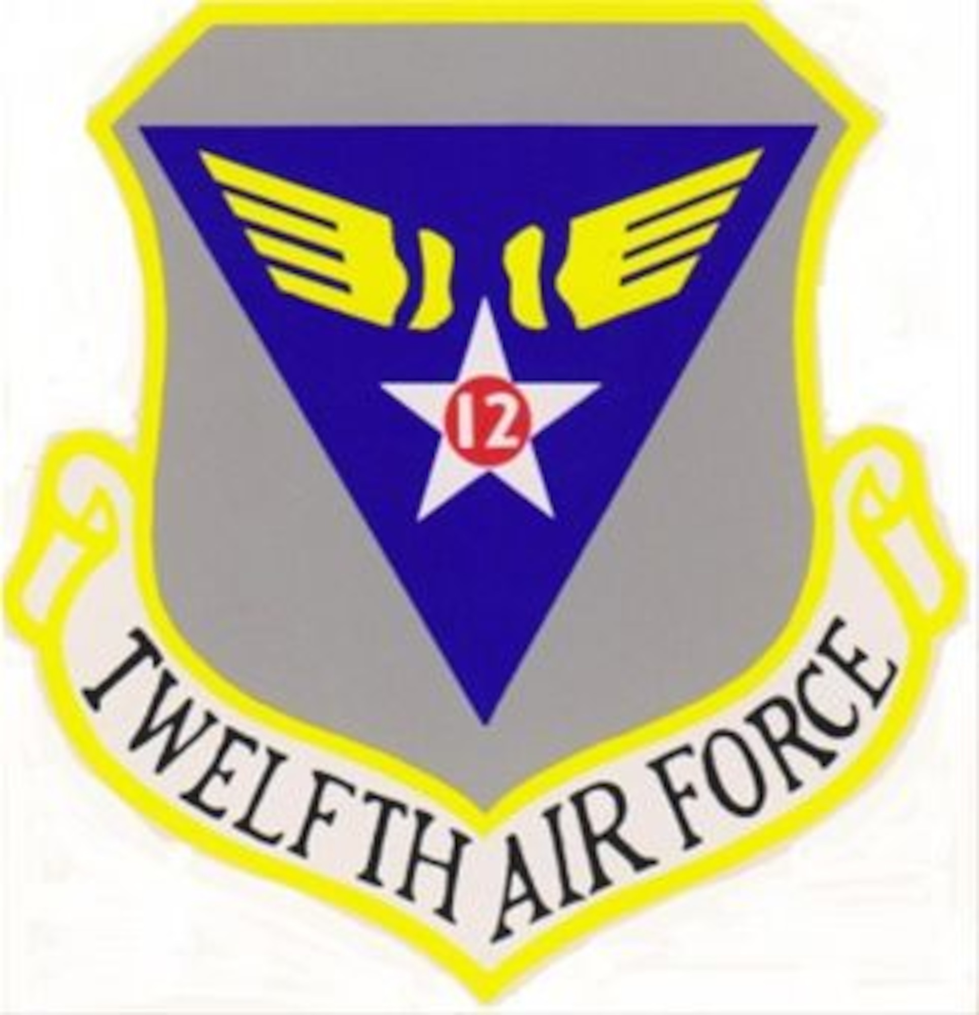 12th Air Force (Air Forces Southern) Shoulder Sleeve Insignia and Emblems.  12th Air Force Emblem May 1958 – June 1994.