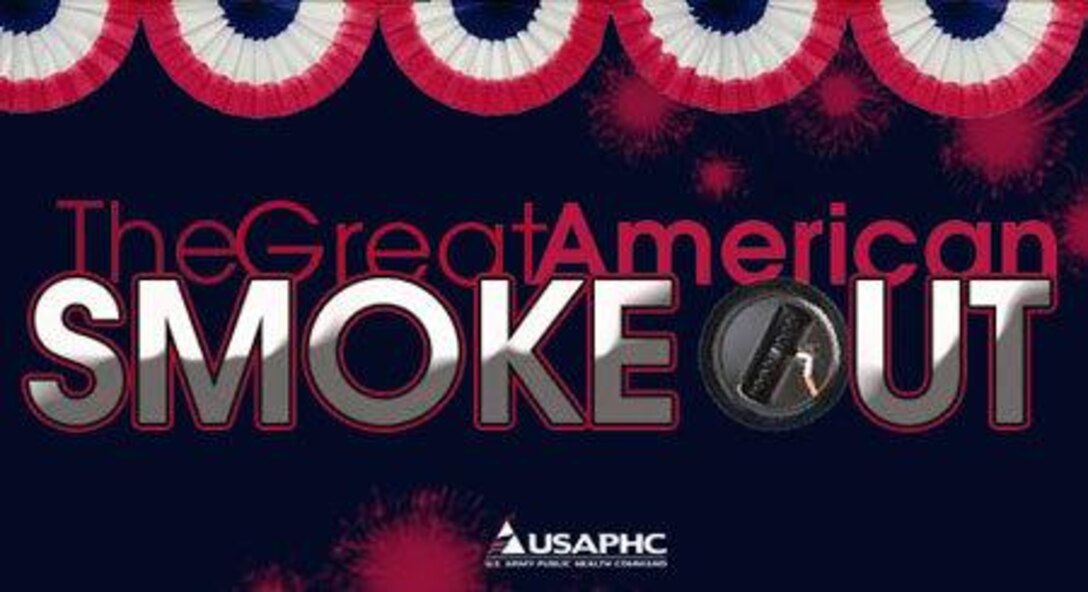 A courtesy photo of the Great American Smokeout banner.


