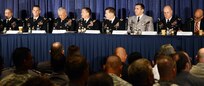 Leaders from the Army speak Oct. 22, 2013, at a forum on regionally aligned forces at the Association of the U.S. Army's 2013 Annual Meeting and Exposition, at the Washington Convention Center.