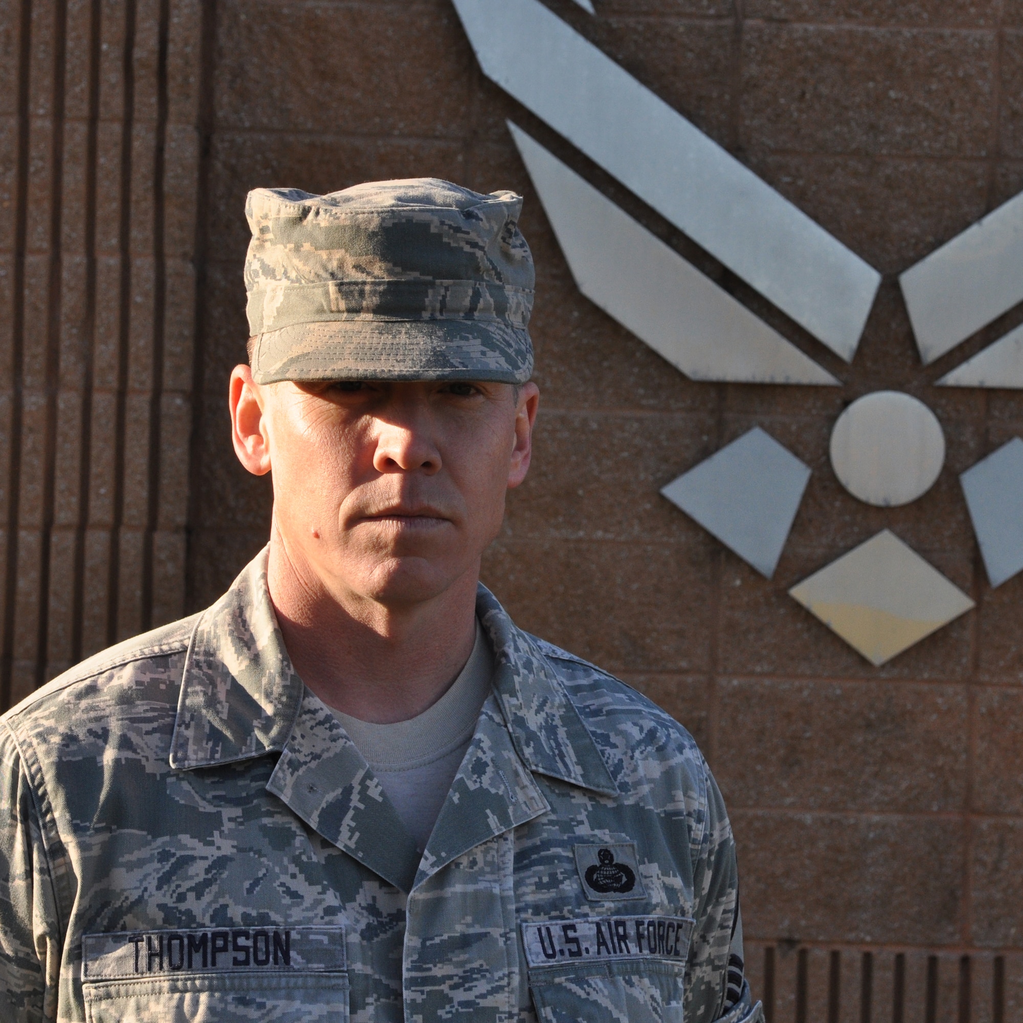 Senior Master Sgt. Daniel L. Thompson, 325th FSS, was selected for promotion to Chief Master Sergeant Nov. 14. He joins the ranks of close to 40 Team Tyndall Chiefs. (U.S. Air Force photo by Airman 1st Class Alex Echols)