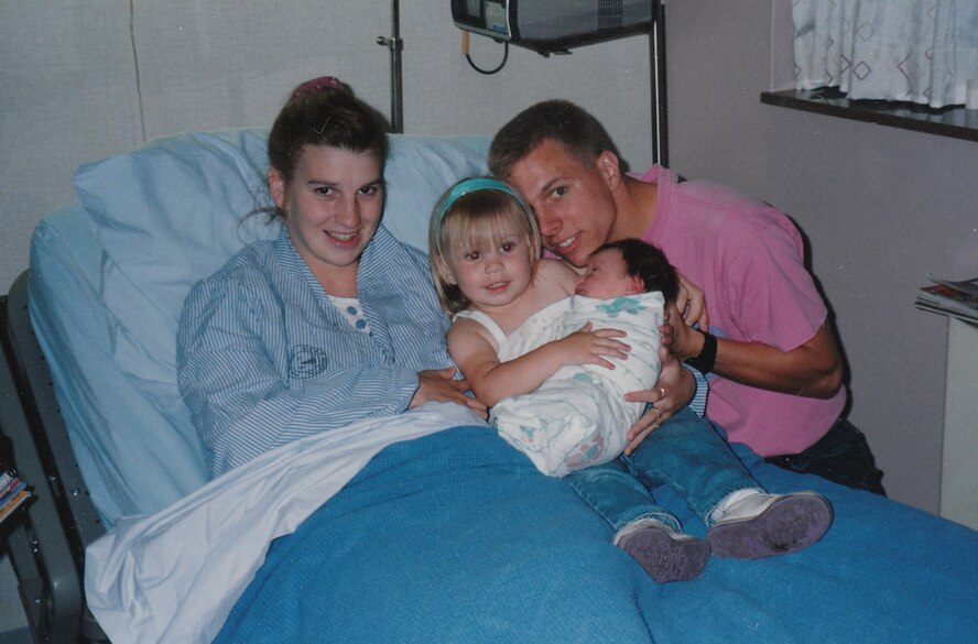 SPANGDAHLEM AIR BASE, Germany- Chief Master Sgt. Matthew Grengs, 52nd Fighter Wing command chief, and his wife, Estelle, have two children, Jacob and Korissa.  Chief Grengs has served in the U.S. Air Force for 23 years. (Courtesy photo/Released)