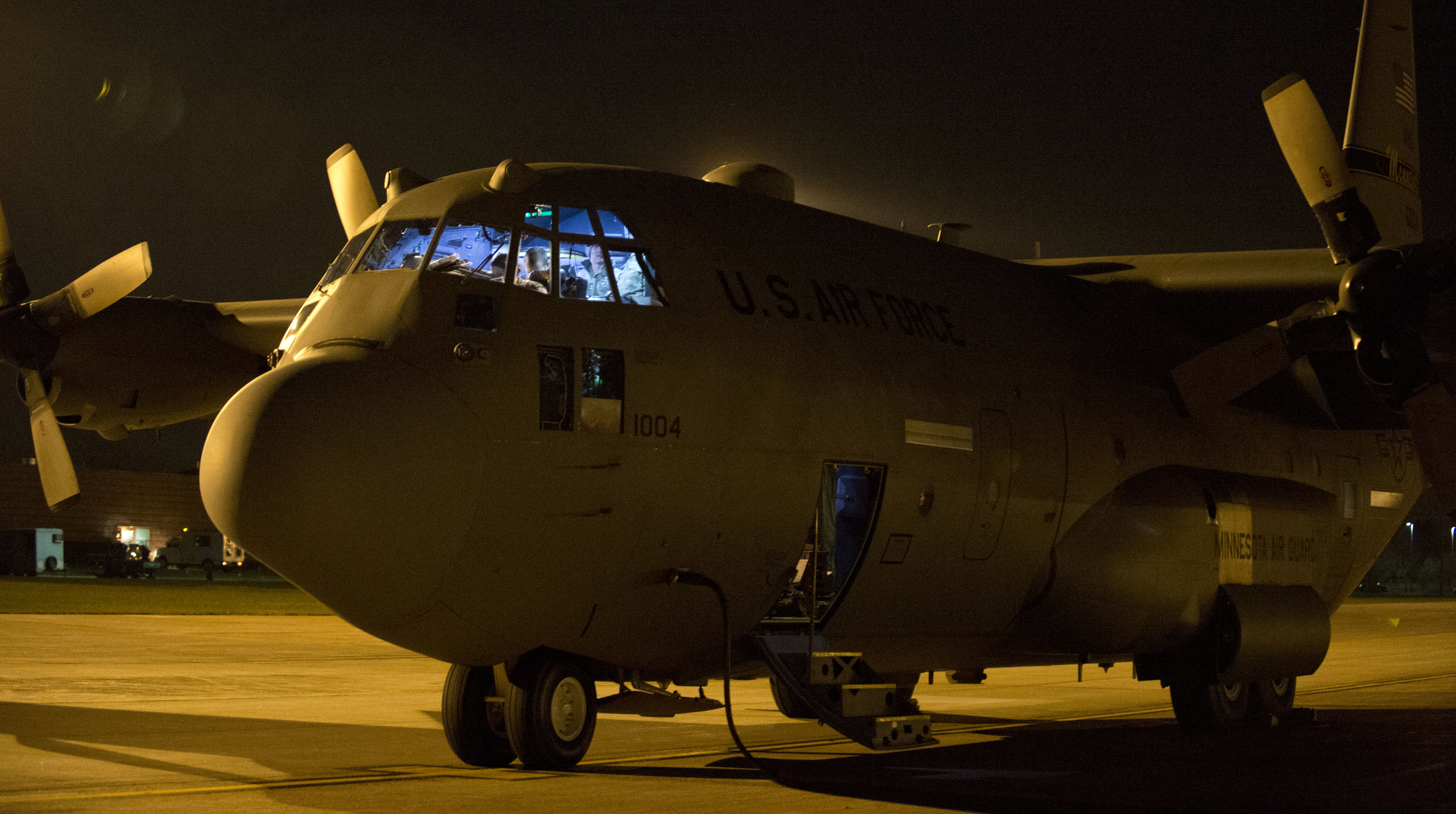 C-130 at Night