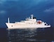 The USNS Bowditch oceanographic survey ship at sea. U.S. Navy photo