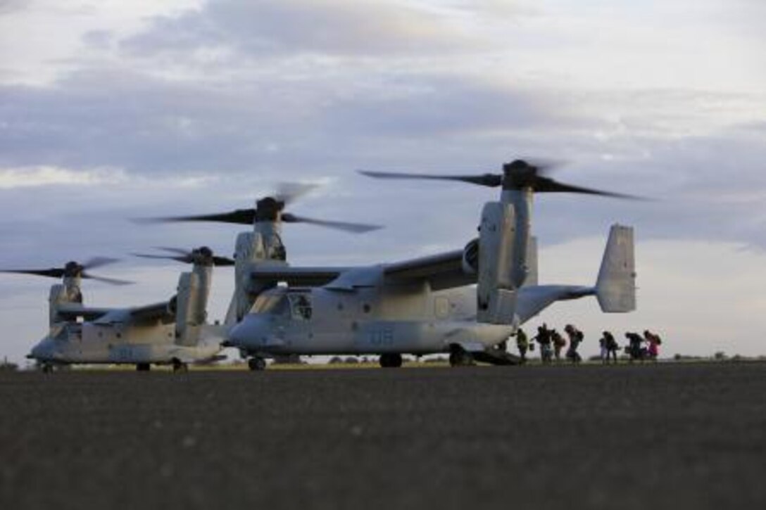 Philippine citizens board an MV-22B Osprey at Tacloban Air Base, Nov. 16 as part of Operation Damayan. The Osprey provides a unique capability in this type of operation due to its vertical takeoff and landing capabilities and its ability to convert quickly to fixed wing configuration, giving it increased speed and range. The Osprey, with 3rd Marine Expeditionary Brigade’s aviation combat element, III Marine Expeditionary Force, is supporting the government of the Philippines in providing relief supplies and airlift capability for citizens affected by Typhoon Haiyan.