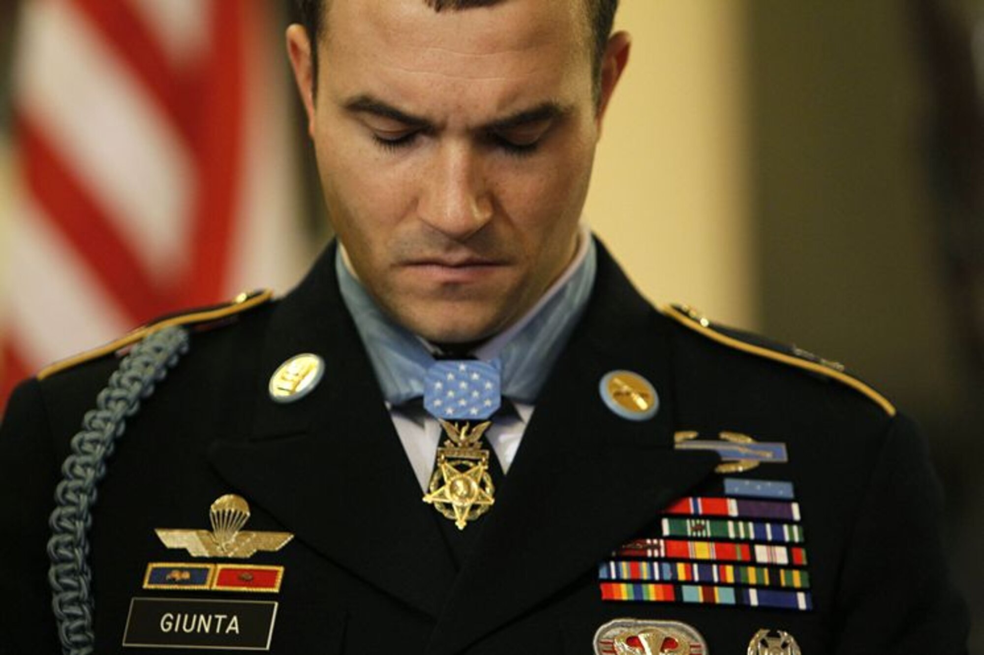Sal Giunta, former U.S. Army staff sergeant, received the Medal of Honor for his actions during an enemy attack in Korengal Valley, Afghanistan Oct. 25, 2007. Giunta is the first living Service member to receive the nation’s highest military honor since the Vietnam War, and is currently one of only 13 recipients to receive the medal for actions in Iraq or Afghanistan. (U.S. Army file photo)