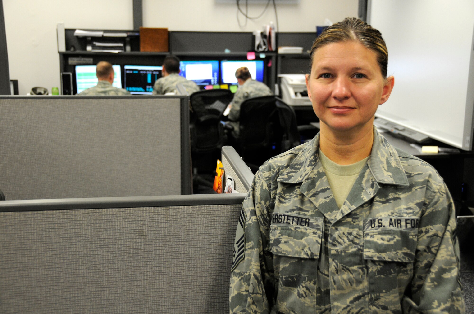 Chief Master Sgt. Michelle Kerstetter, 193rd Special Operations Comptroller Flight financial management superintendent. (U.S. Air National Guard photo by Tech. Sgt. Culeen Shaffer/Released)