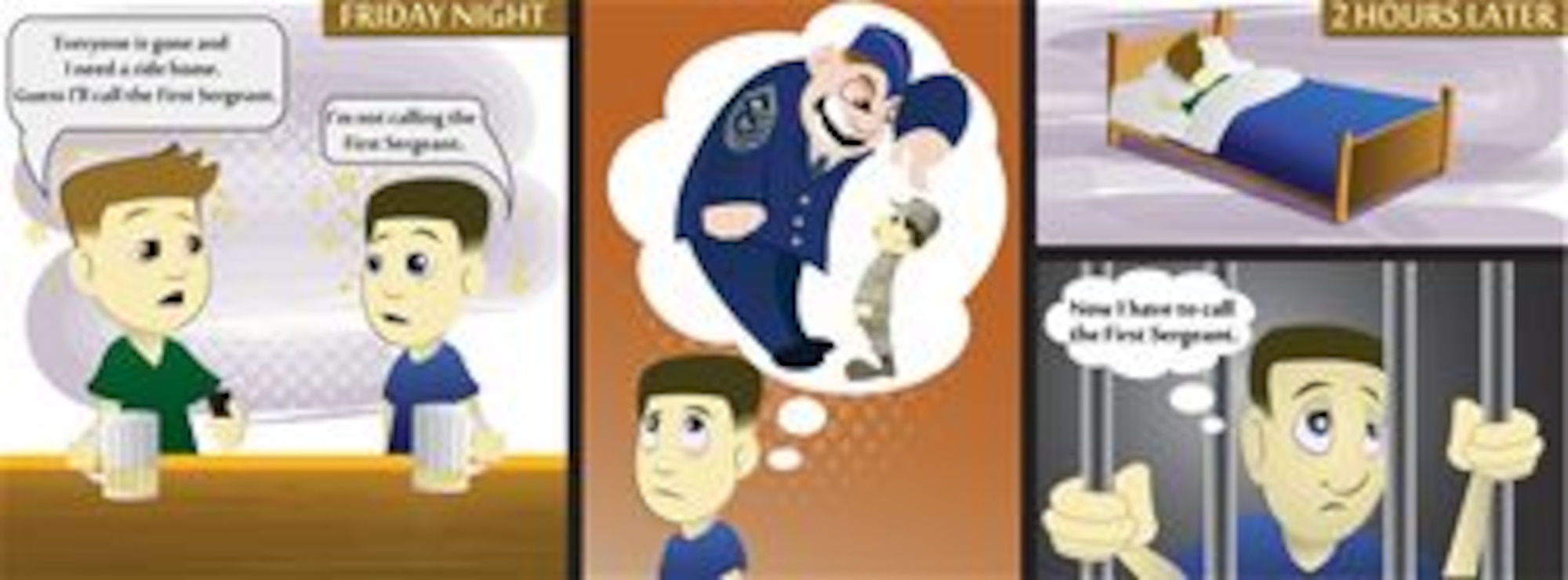 Driving under the influence prevention education (U.S. Air Force graphic by Josh Plueger)