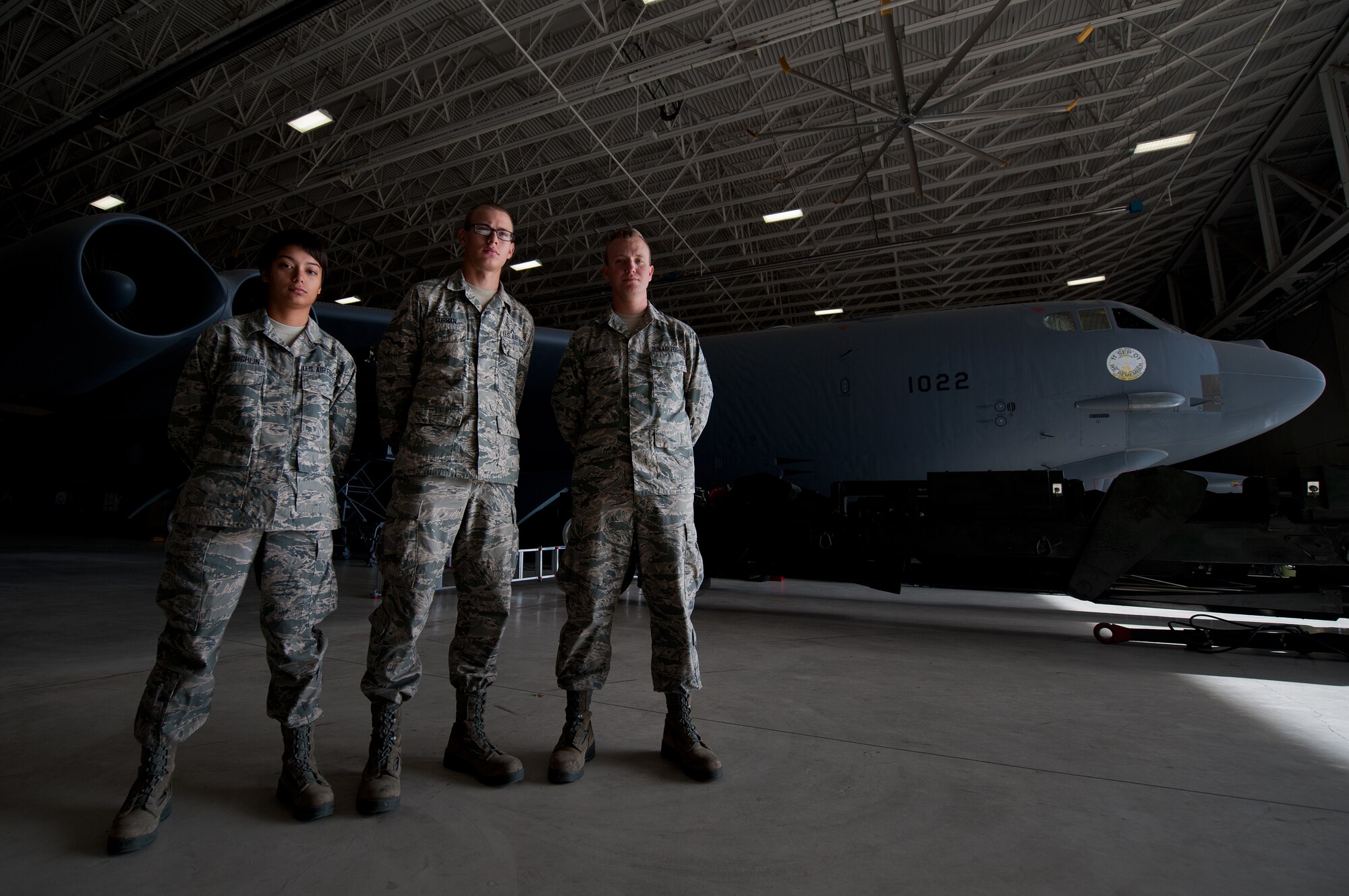 Airman Basic Kristen McLaughlin, Airmen 1st Class Jacob Curran and Timothy Walden, 365th Training Squadron Airman in training, Sheppard Air Force Base, Texas, witnessed a horrific single car accident Nov. 17, 2013, after eating dinner at a local restaurant in Wichita Falls. McLaughlin, of Copperas Cove, Texas, leapt from the car she was a passenger in and sprinted toward a small pickup truck continuing to twist itself around the large concrete pillars holding the bridge above it up. Curran and Walden jumped into action, calling the emergency response teams and blocked traffic to avoid further injury to the driver. (U.S. Air Force photo/Tech. Sgt. Mike Meares)  


