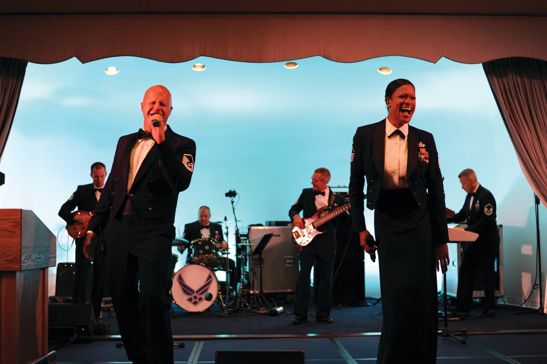 Max Impact will be among the seven performing groups from the Band
that will present public holiday concerts across the metropolitan area from
Dec. 5 to Dec. 16. (A.F. photo)
