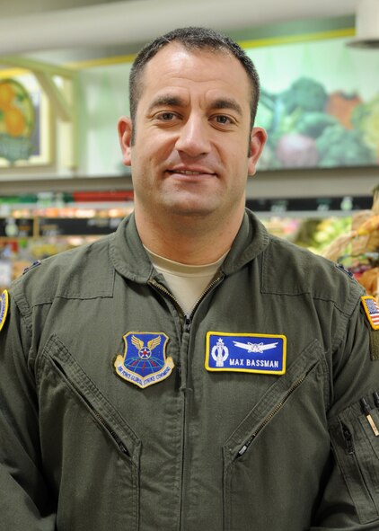 Capt. Maxwell Bassman, Air Force Global Strike Command command and control branch chief, "I like to keep it simple and eat turkey, mashed potatoes and gravy while watching the Chicago Bears." (U.S. Air Force photo/Senior Airman Joseph A. Pagán Jr.)
