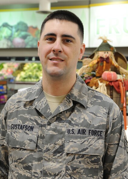 Senior Airman Matthew Gustafson, 2nd Communications Squadron network administrator, "I'm thankful for my family, friends and what I do day-to-day. I'm excited to try deep fried turkey for the first time because they don't have it up north." (U.S. Air Force photo/Senior Airman Joseph A. Pagán Jr.)