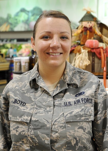 Senior Airman Alex Boyd, 2nd Maintenance Squadron avionics journeyman, "I'm looking forward to eating deep fried turkey and relaxing with my family." (U.S. Air Force photo/Senior Airman Joseph A. Pagán Jr.)
