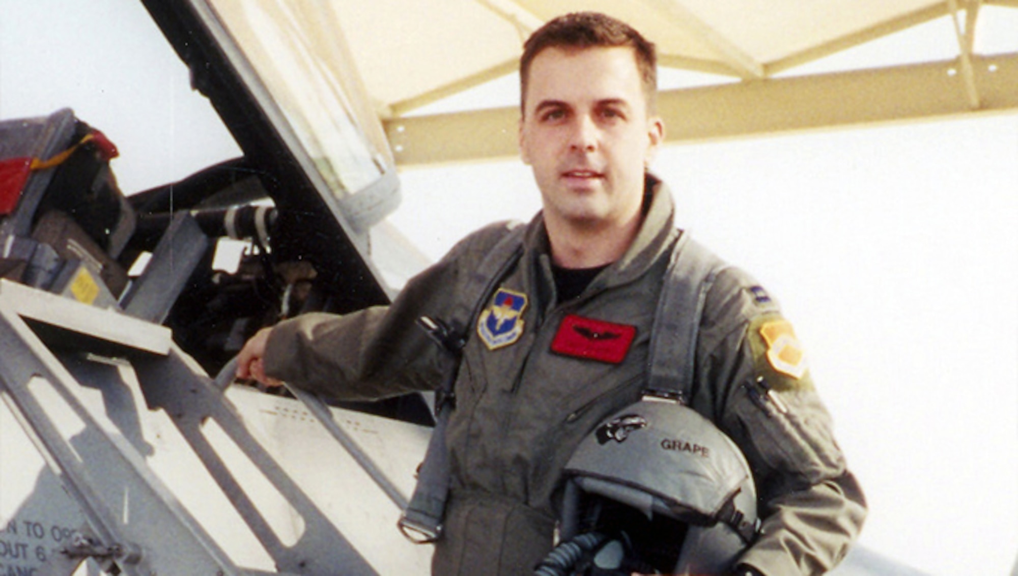 Maj. Troy Gilbert, an F-16 Fighting Falcon pilot was killed Nov. 27, 2006, in an F-16 crash 30 miles southwest of Balad Air Base, Iraq. Major Gilbert was the standardization and evaluation chief for the 332nd Expeditionary Operations Group and was deployed from the 309th Fighter Squadron from Luke Air Force Base, Ariz. (U.S. Air Force photo/Courtesy)
