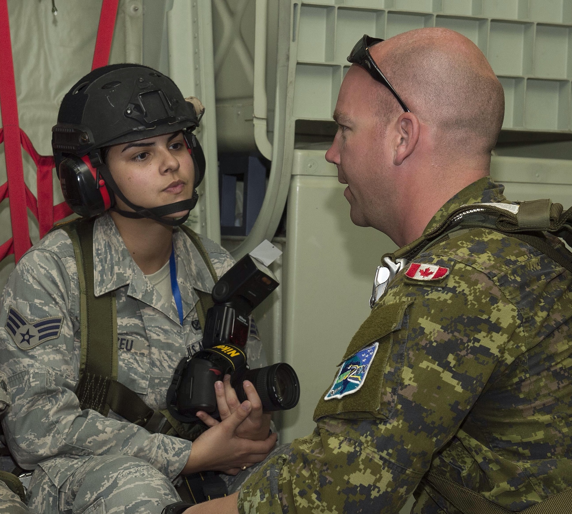 Senior Airman Camilla Elizeu is a photojournalist assigned  to the 355th Fighter Wing Public Affairs office. She has been in the Air Force for three and a half years and is a fluent speaker of both English and Portuguese. She recently returned from a15-day temporary duty assignment  to Brazil where she used both her photojournalism capabilities and her ability to speak Portuguese to build partner relations. (Courtesy photo) 