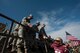 There was a military appreciation game in Wichita Falls, Texas Nov. 16. Military members marched on the field and were greeted by football players from local college, Midwestern State University. (U.S. Air Force photos by Airman 1st Class Jelani Gibson)