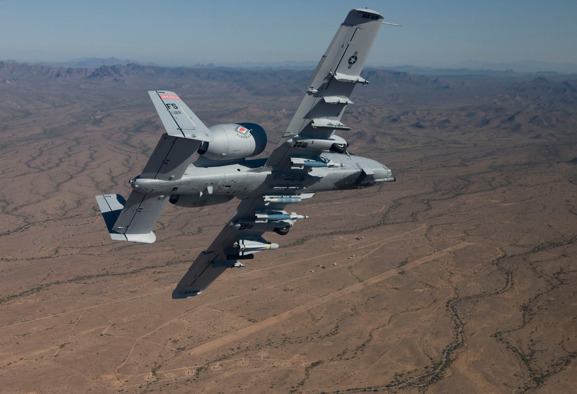 A-10C Thunderbolt II “Warthogs” with the 188th Fighter Wing, Arkansas Air National Guard conduct close-air support training near Davis-Monthan Air Force Base, Ariz. (Photo by Jim Haseltine)