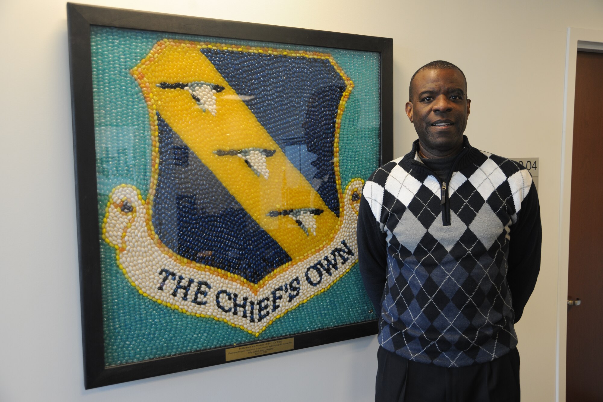 Vincent Eure, 11th Force Support Squadron youth programs director, is this week’s Warrior of the Week. The Portsmouth, Va native has been the Joint Base Andrews youth programs director since 2006. He manages more than 40 employees and more than $1 million in funds for the program budget focusing on youth activities, sports and school-age programs. (U.S. Air Force Photo/Airman 1st class Joshua R. M. Dewberry)