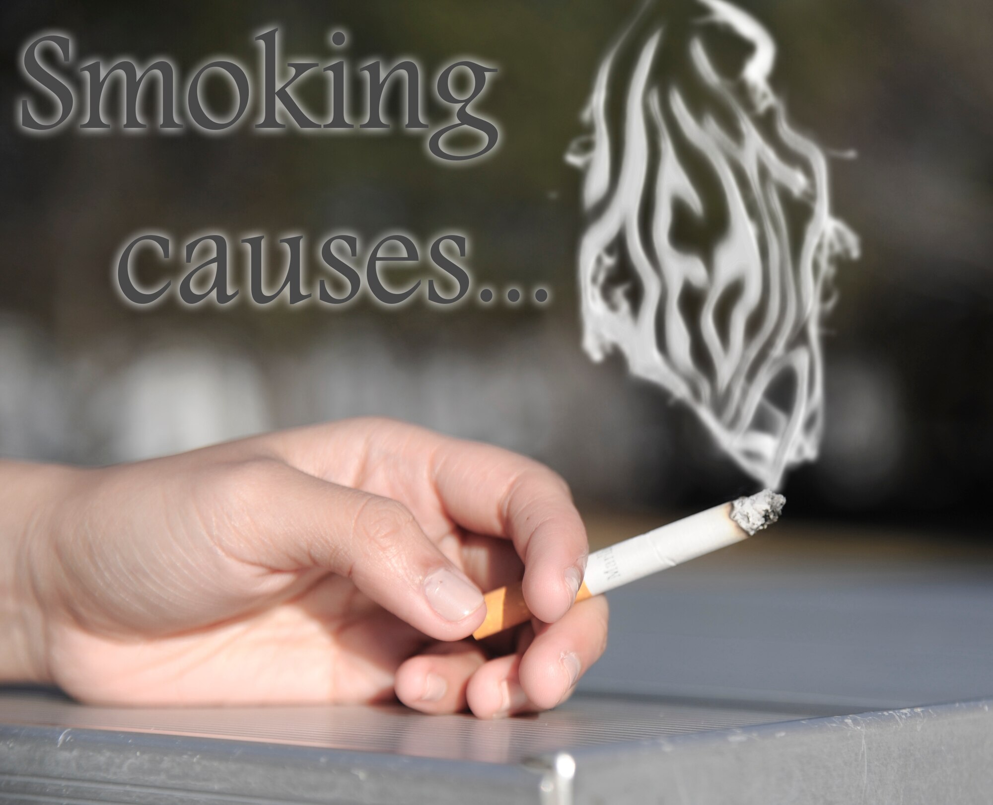 Tobacco use remains the leading preventable cause of death in the United States, causing more than 443,000 deaths each year. (U.S. Air Force graphic by Airman 1st Class Ryan Zeski/Released)