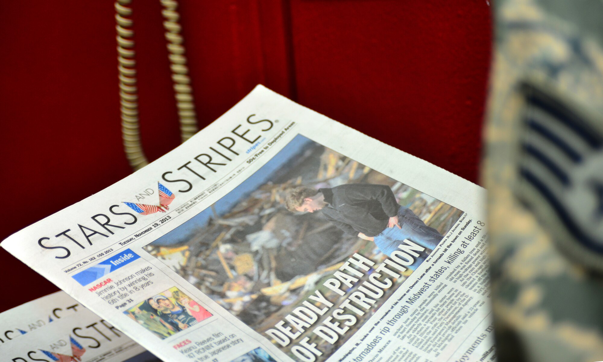 'Stars and Stripes' print edition will deliver thier last issue Nov. 29, 2013 to Incirlik Air Force Base, Turkey. Members will still be able to read the organizations news product online at www.stripes.com. (U.S. Air Force photo by Staff Sgt. Eric Summers Jr.)