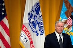 Defense Secretary Robert M. Gates delivers his remarks to students at the U.S. Army War College in Carlisle Barracks, Penn., April 14, 2009. Secretary Gates is on a four-day trip to talk to attendees of the military's war colleges.