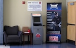 A test model of CAC-enabled kiosk stands at the New York National Guard Joint Force Headquarters in Latham, N.Y. The Army National Guard is installing thousands of these kiosks at armories and reserve centers in all 54 states and territories. More than $3.5 million has been allocated for about 8,400 kiosks around the country.