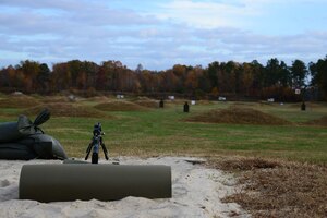 A new installation range opened for individuals with privately-owned weapons at Fort Eustis, Va., Nov 22, 2013. The range is open to all active-duty Service members, dependents, retirees and Department of Defense personnel Monday through Saturday from 8 a.m. to 30 minutes before sunset. Authorized users are permitted to sponsor one individual at a time and the annual fee to use the range is $30. (U.S. Air Force photo by Staff Sgt. Ashley Hawkins/Released)