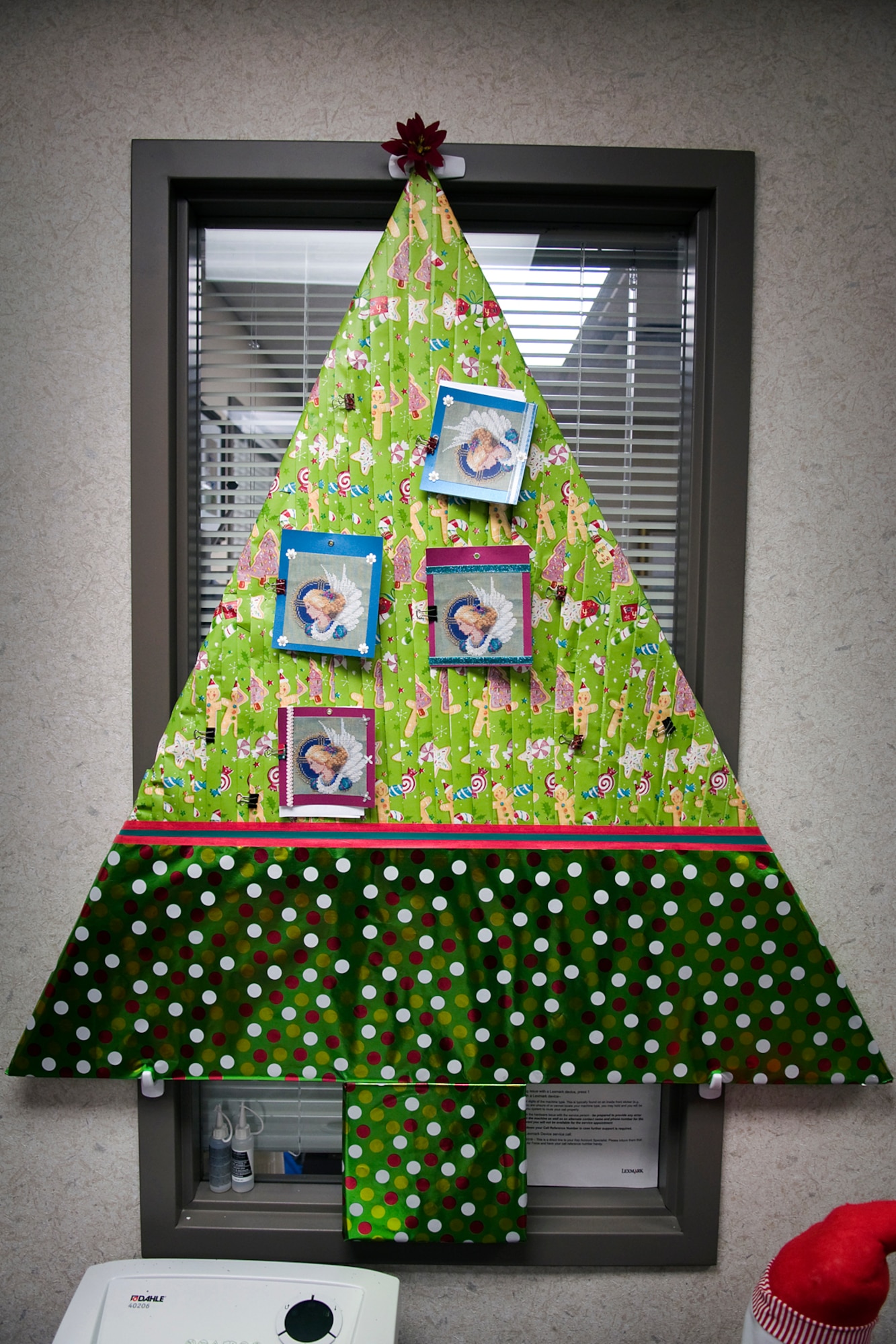 An angel tree is seen hanging at the Airman and Family Readiness Center at Grissom Air Reserve Base, Ind., Nov. 22, 2013. The angel tree is an annual Grissom A&FRC program that matches up families who may need extra support during the holidays with those wishing to provide that help. (U.S. Air Force photo/Tech. Sgt. Mark R. W. Orders-Woempner) 
