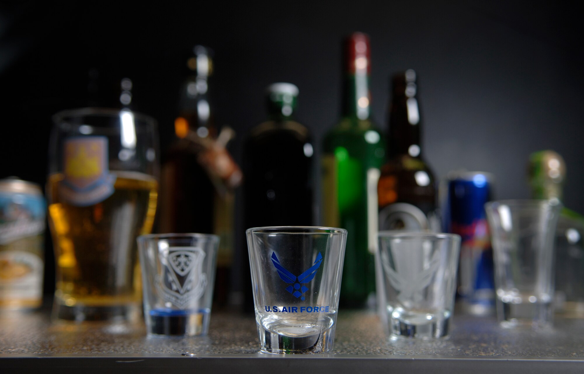 Mountain Home Air Force Base works to reduce the numbers of alcohol related instances within the Gunfighter family, Nov. 15, 2013. Covering a variety of situations, alcohol related instances include everything from driving under the influence to public disturbances and assaults. (U.S. Air Force photo/Senior Airman Caitlin Guinazu/RELEASED) 