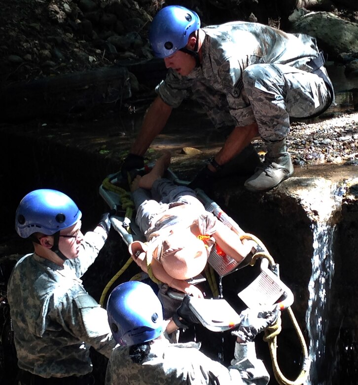 Members of Joint Task Force-Bravo's Medical Element took part in a team building exercise in Comayagua, Honduras, Nov. 21-22, 2013.  During the exercise, MEDEL members worked together as a team to overcome several physically demanding obstacles in order to enhance camaraderie and unit cohesion.  (Photo by U.S. Army Sgt. Courtney Kreft)