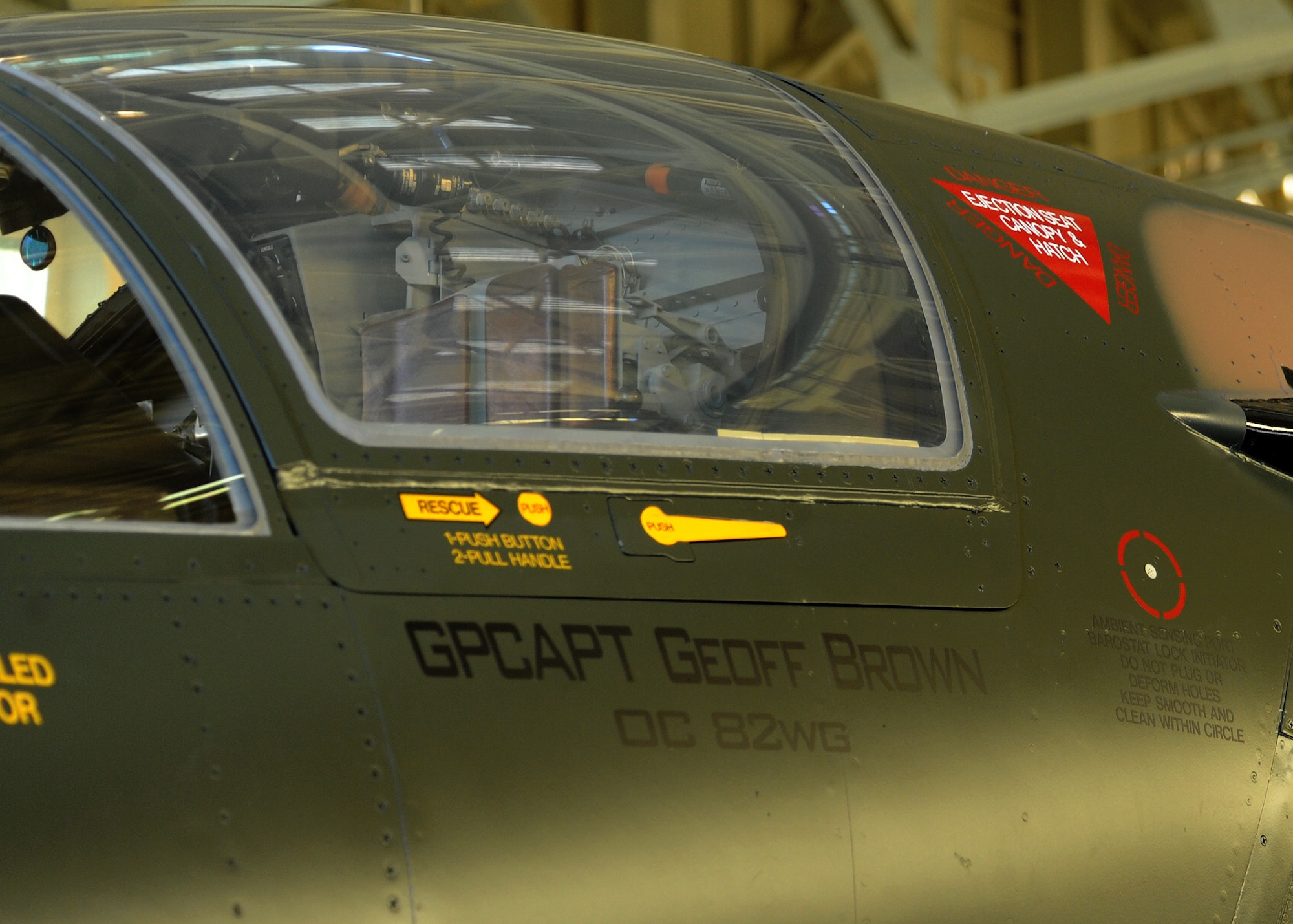 A Royal Australian Air Force F-111C marked with the name of Air Marshal Geoffrey Brown, Royal Australian Air Force Chief of Air Force, now sits on displays at the Pacific Aviation Museum, Ford Island, Hawaii, Nov.23, 2013. The aircraft was marked with Brown’s name, the plane’s former pilot who played a key role in the development and modernization of the F-111 fleet for the RAAF.  In Vietnam it had twice the range of F-4s and carried more than double the weapons load. (U.S. Air Force photo/Tech Sgt. Jerome S. Tayborn/Released)