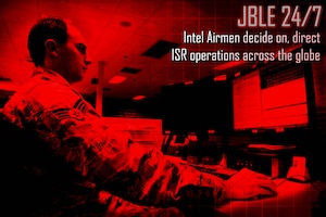 Airmen assigned to the 480th Intelligence, Surveillance and Reconnaissance Wing Operations Center work diligently around the clock to provide support to the U.S. Air Force's ISR mission. The WOC serves as the hub for all ISR taskings to the Air Force's network of distributed ground stations and exploitation sites around the globe. The Airmen working in the WOC facilitate the processing, exploitation and dissemination (PED) mission, fielding support requirements from the various combatant commands and allocating those requirements to the proper sites based upon joint-forces guidance. (U.S. Air Force graphic by Senior Airman Jason J. Brown/Released)